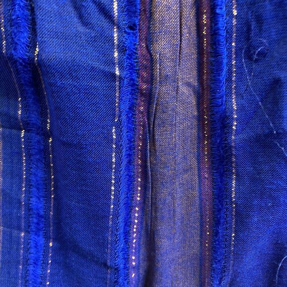 Cleobella Women's Purple Luma Jumpsuit Size 4P Metallic Wide Leg Boho Streetwear - Picture 3 of 14